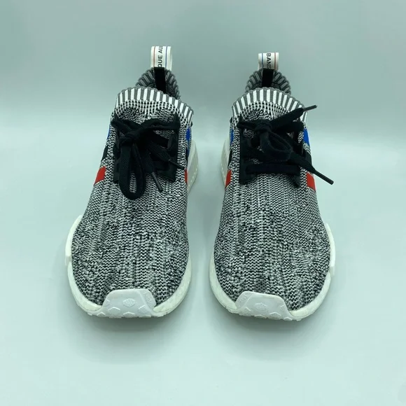 Adidas NMD R1 PRIMEKNIT Tri Color Stripes White